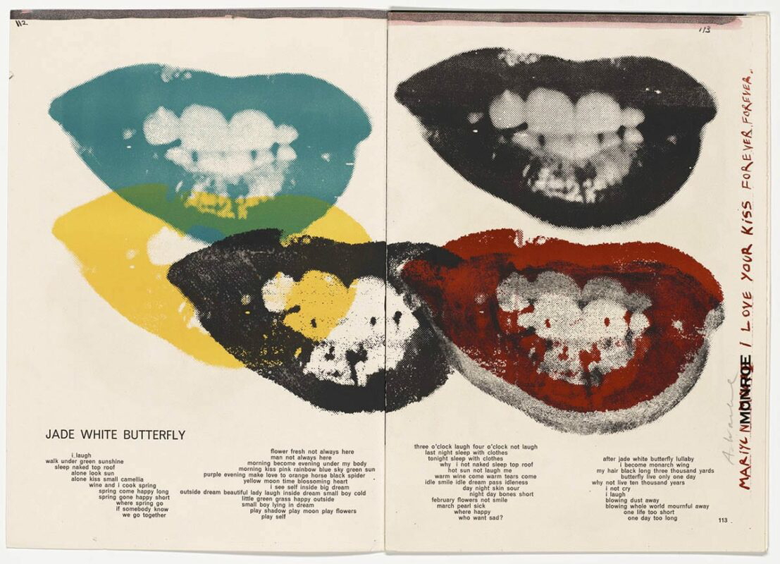 marilyn monroe kiss forever andy warhol