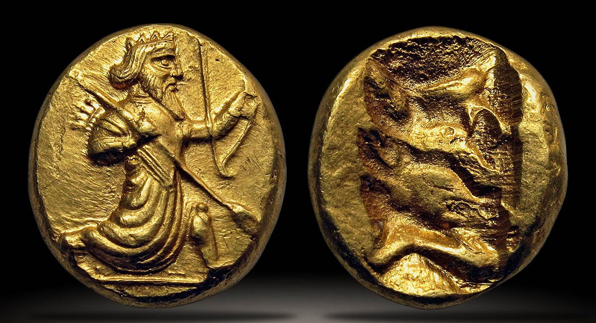 gold daric coin achaemenid xerxes artaxerxes