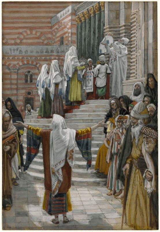 christ at the temple james tissot