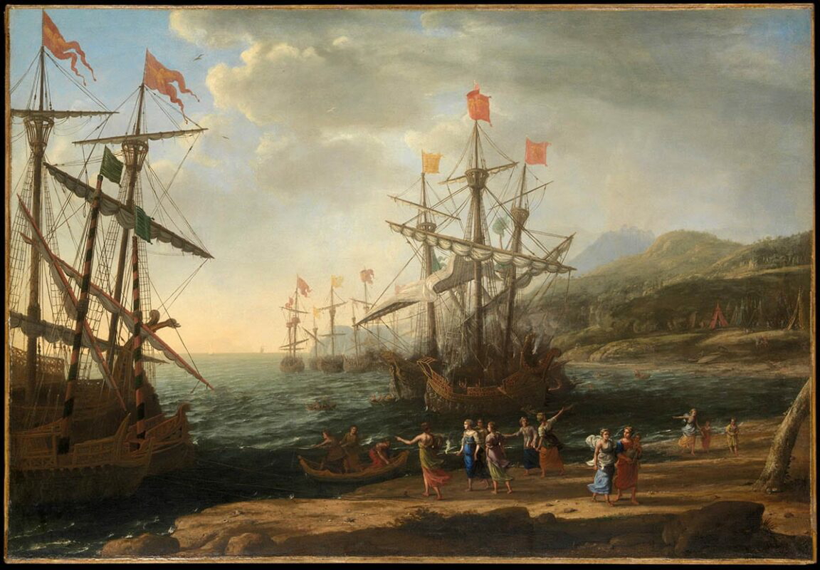 the trojan women setting fire fleet