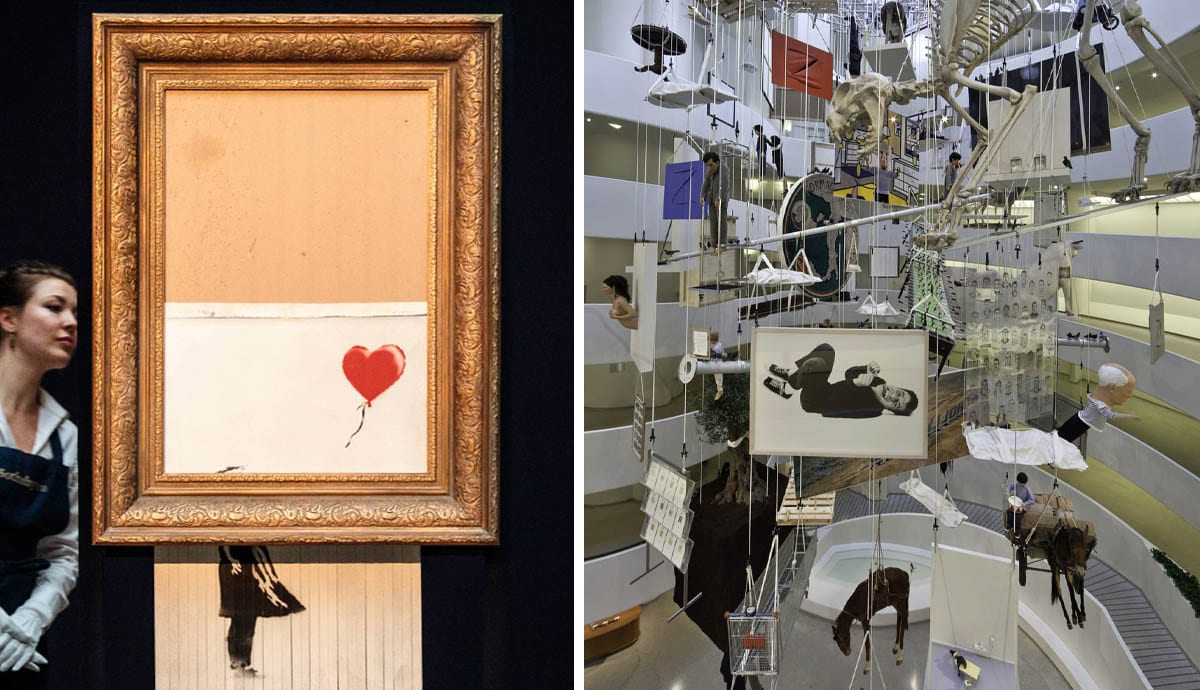 contemporary art banksy maurizio cattelan