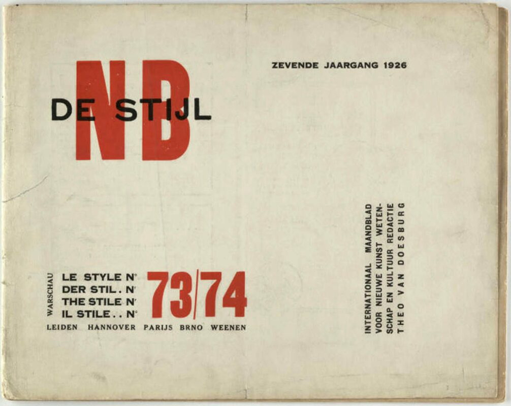 de stijl nb 73 theo van doesburg