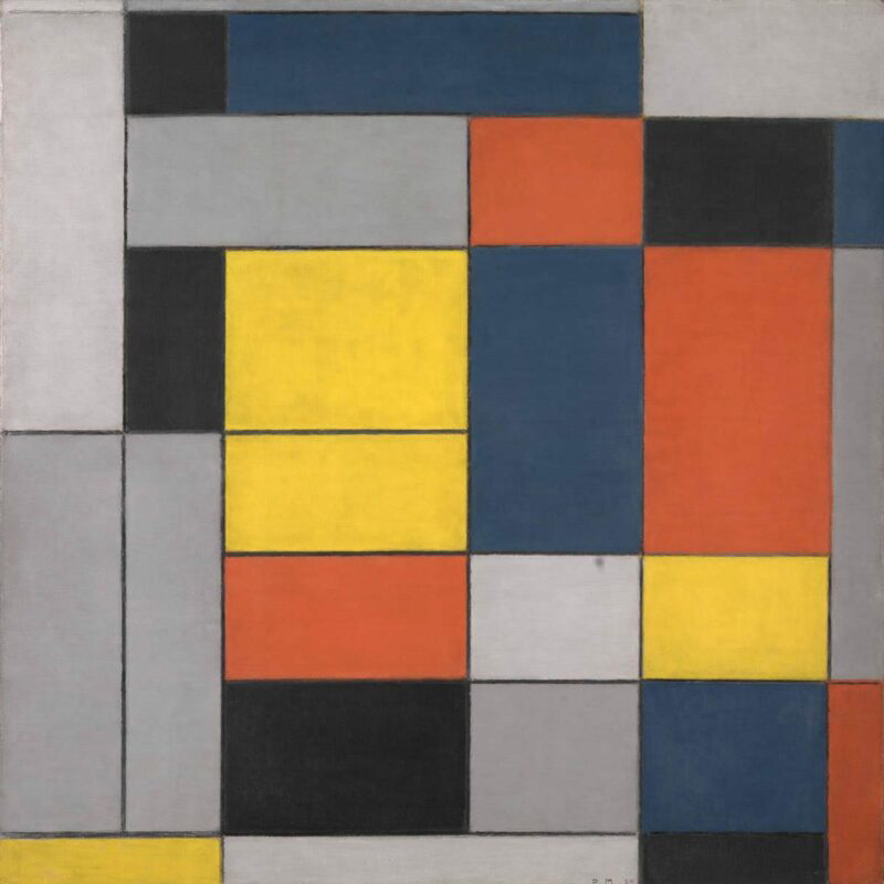 composition 2 piet mondrian de stijl