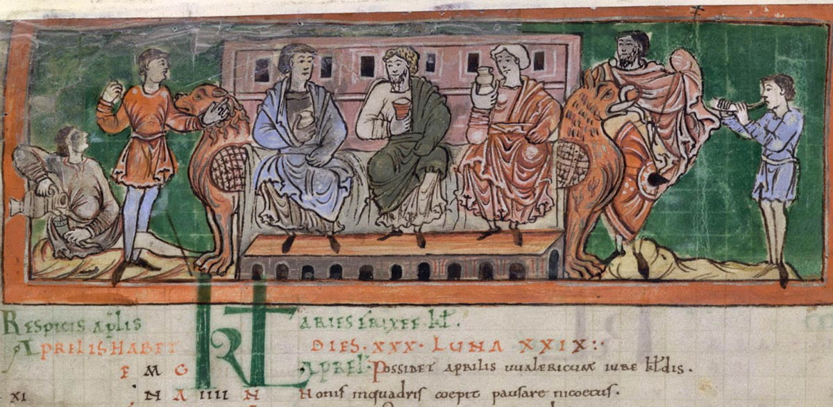 anglo saxon feast cotton ms tiberius