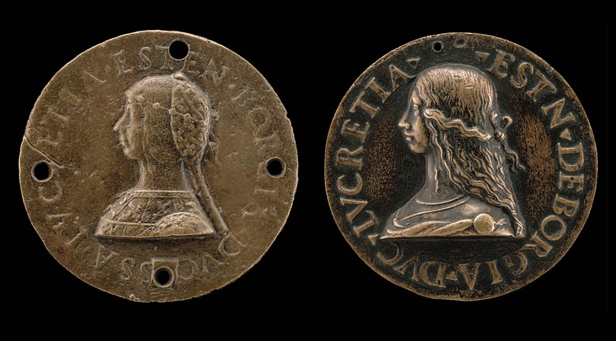 commemorative medals lucrezia borgia giancristoforo romano