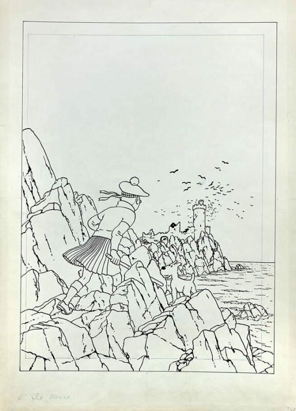 herge tintin l'isle noire