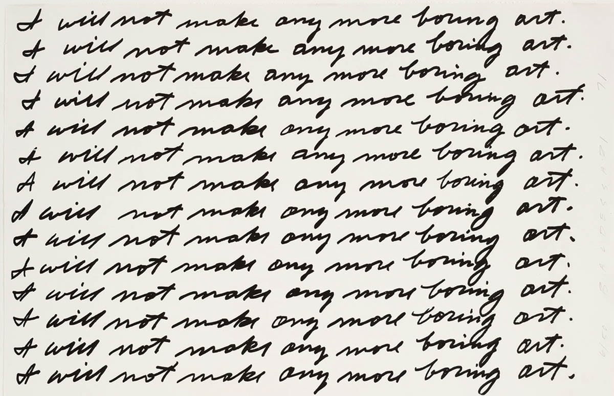 i will not make any more boring art john baldessari