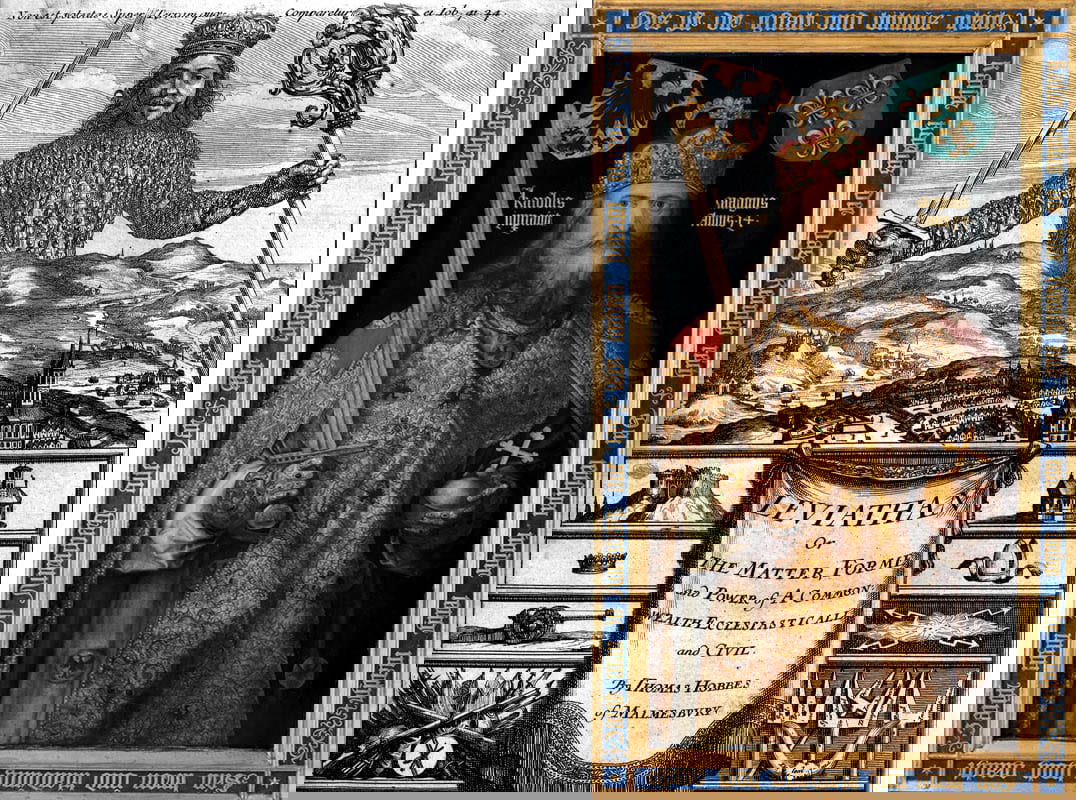 frontispiece thomas hobbes the leviathan
