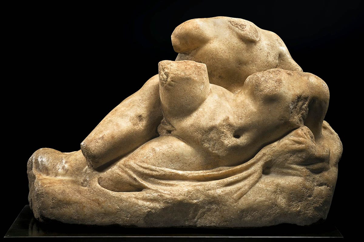 roman marble group of lovers