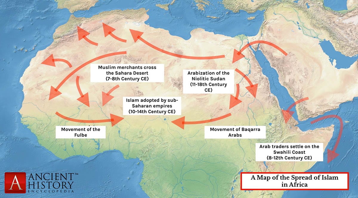 map spread islam africa mark cartwright