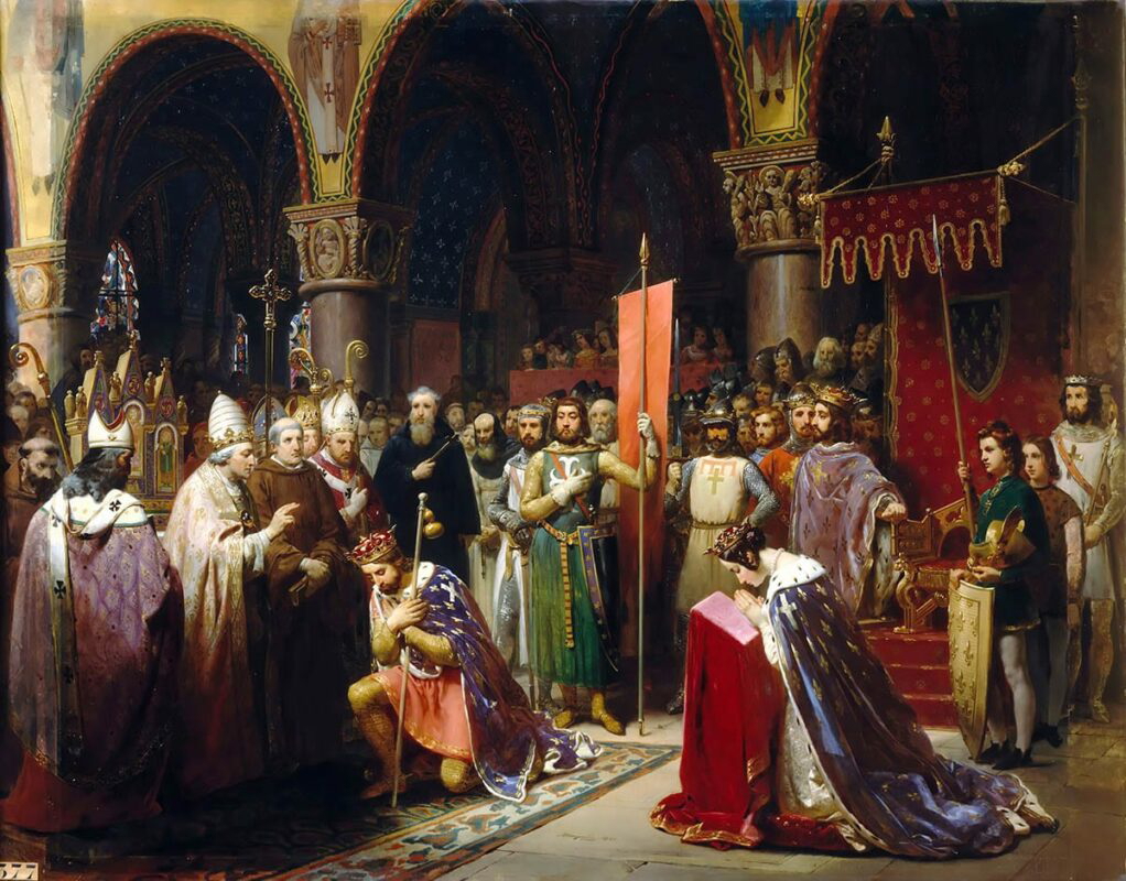 louis vii standard saint denis jean baptiste mauzaisse