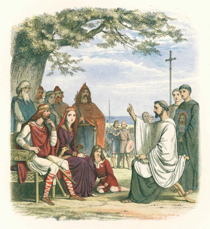 augustine preaching to king aethelberht