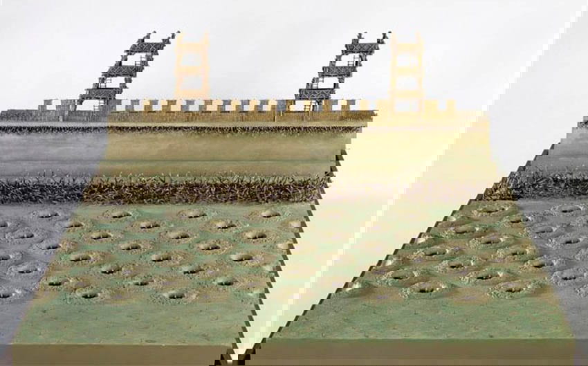 model of caesar fortifications alesia