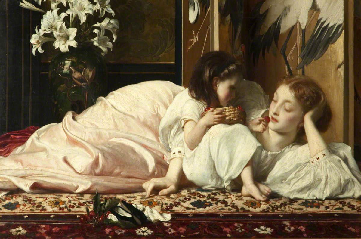 mother and child frederic leighton