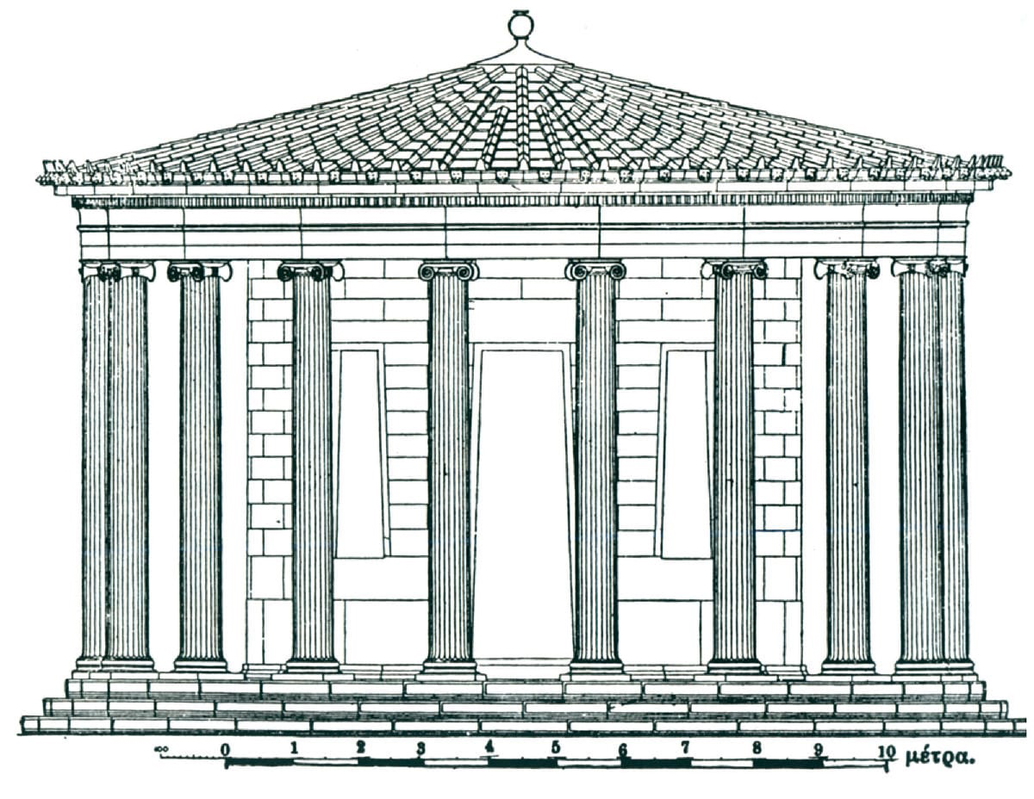philippeion-ancient-olympia-reconstruction-drawing