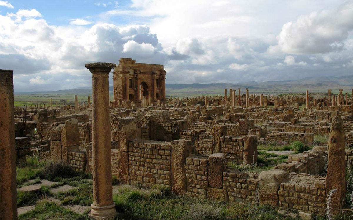 roman ruins timgad algeria