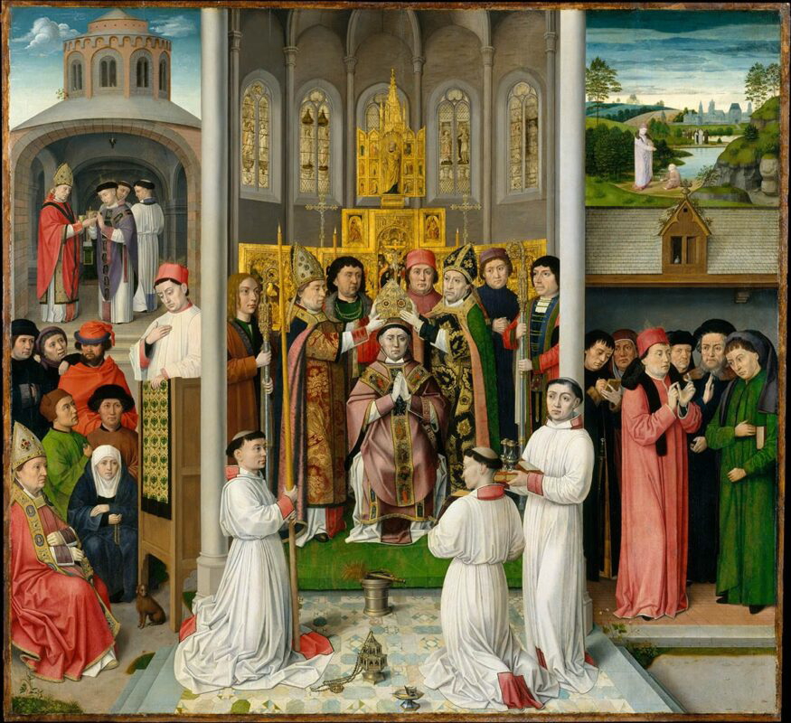 saint augustine life scene hippo