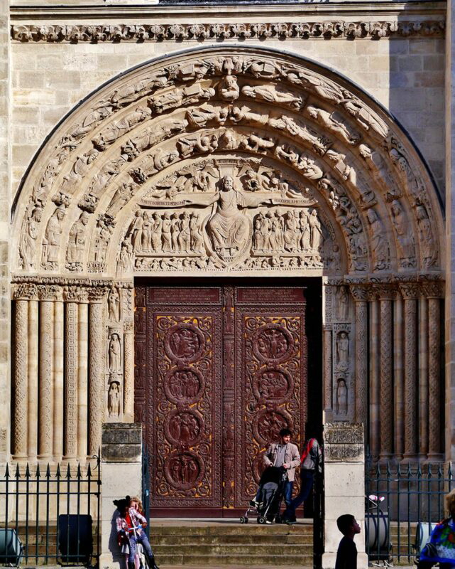 central tympanum last judgment saint denis