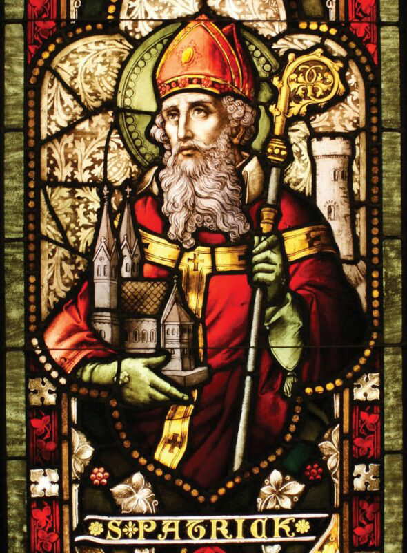 stained glass saint patrick cathedral