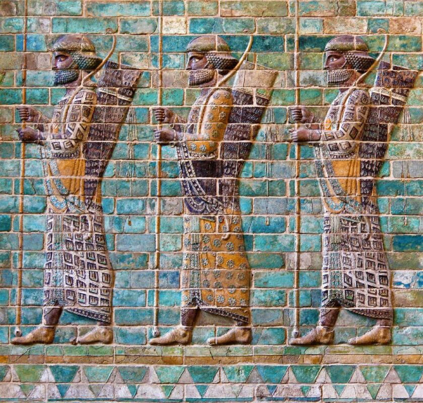 frieze of archers persia