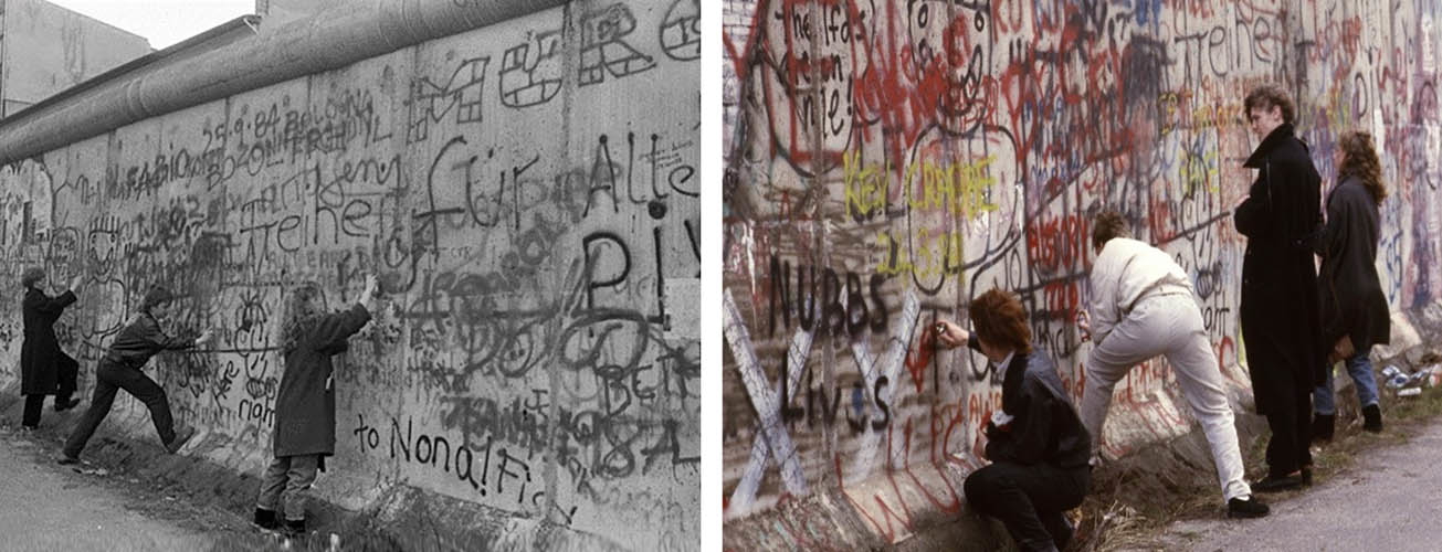 art berlin wall west berliners