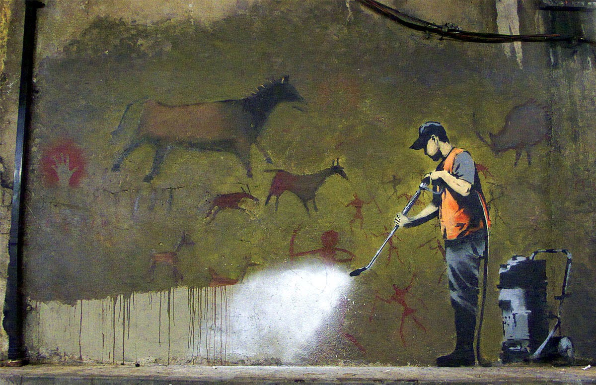 graffiti removal banksy