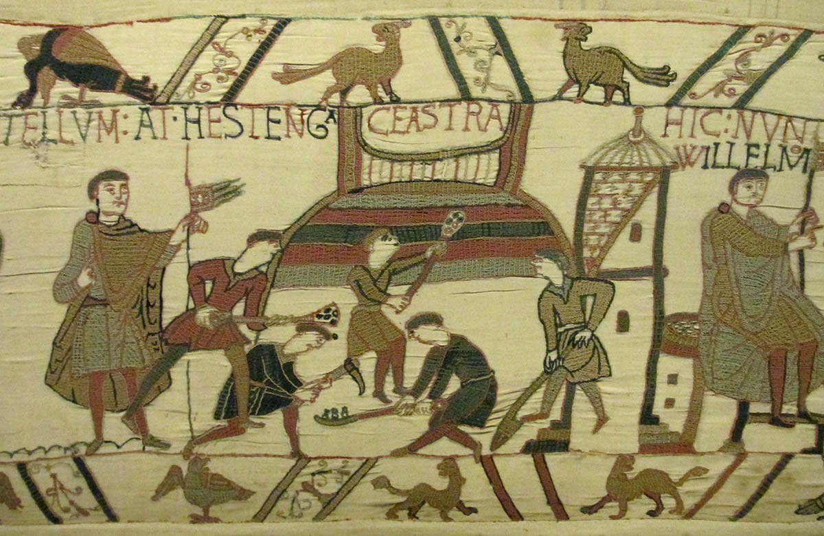 construction hastings castle bayeux tapestry