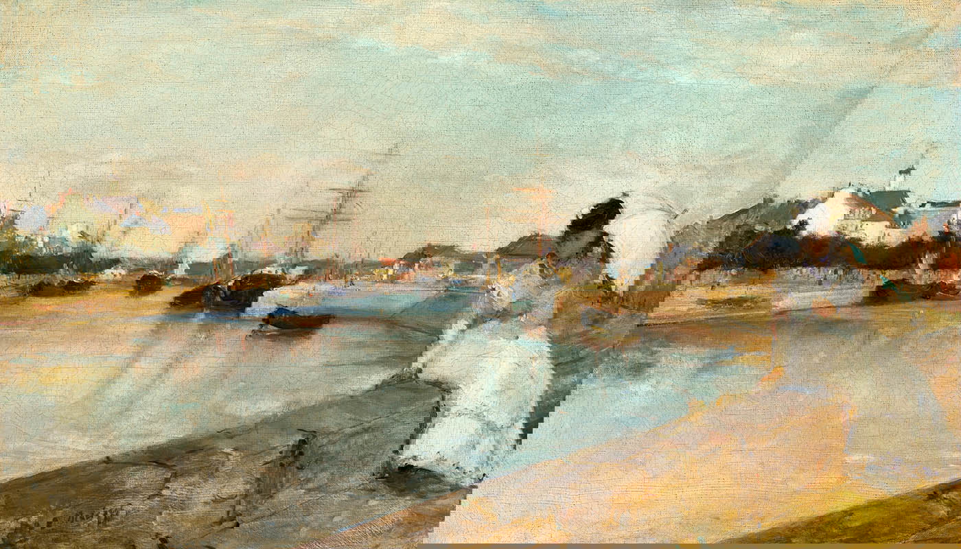 the harbor at lorient berthe morisot