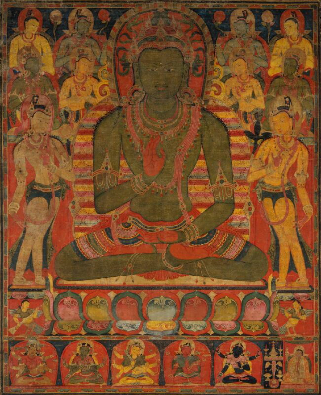 buddha amoghasiddhi eight bodhisattvas