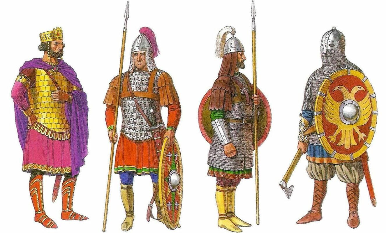 byzantine infantry depiction