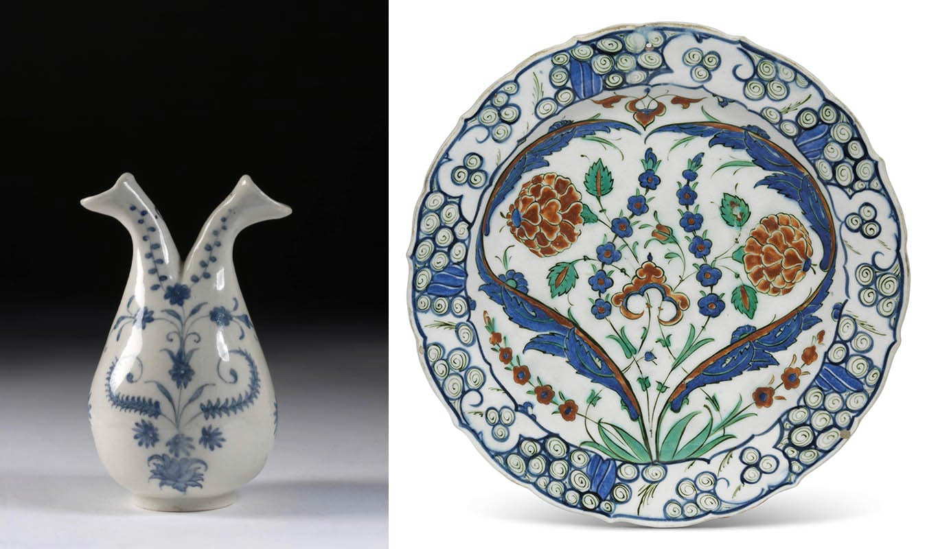 cruet medici porcelain iznik dish