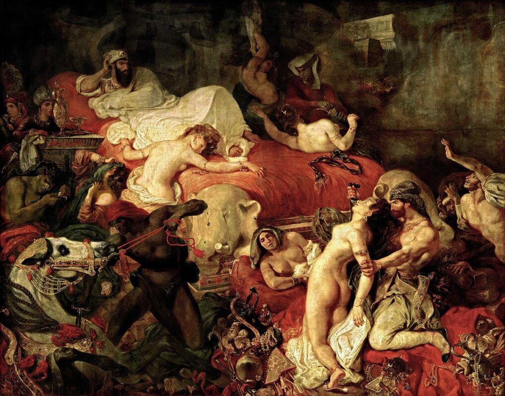 death of sardanapalus delacroix