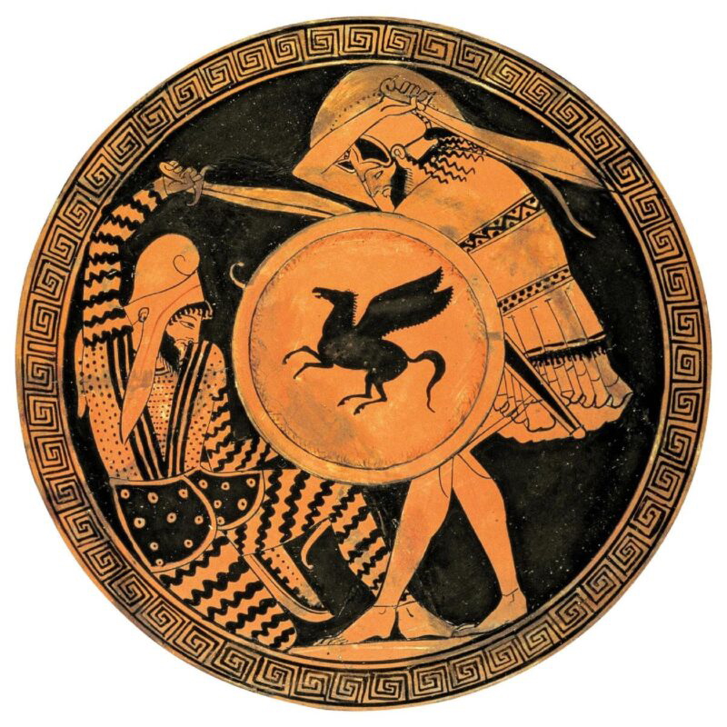 hoplite slaying fallen persian