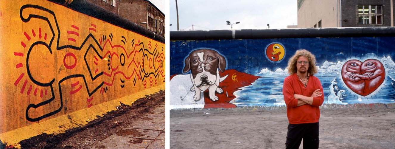 berlin wall keith haring ron english