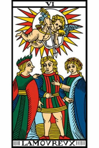 l amoureux the lover tarot de marseille