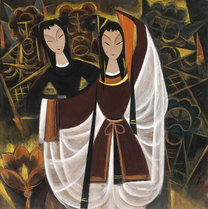 lin fengmian chinese opera lotus lantern