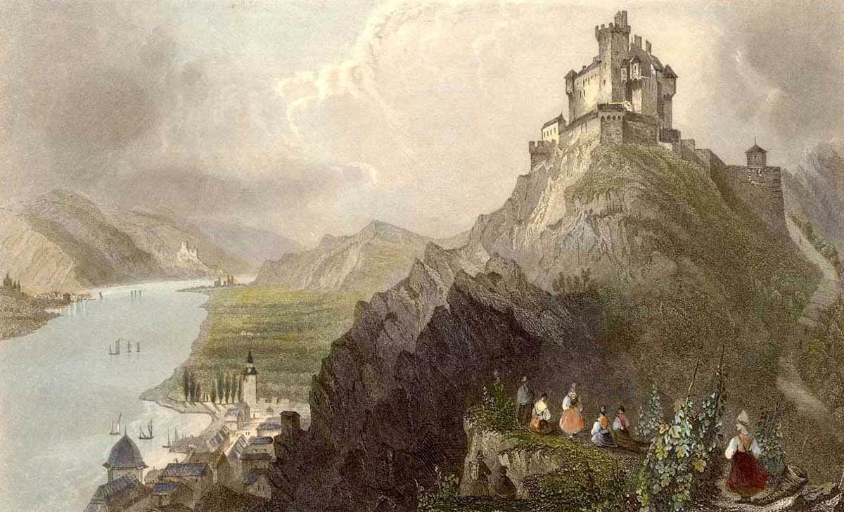 marksburg castle engraving