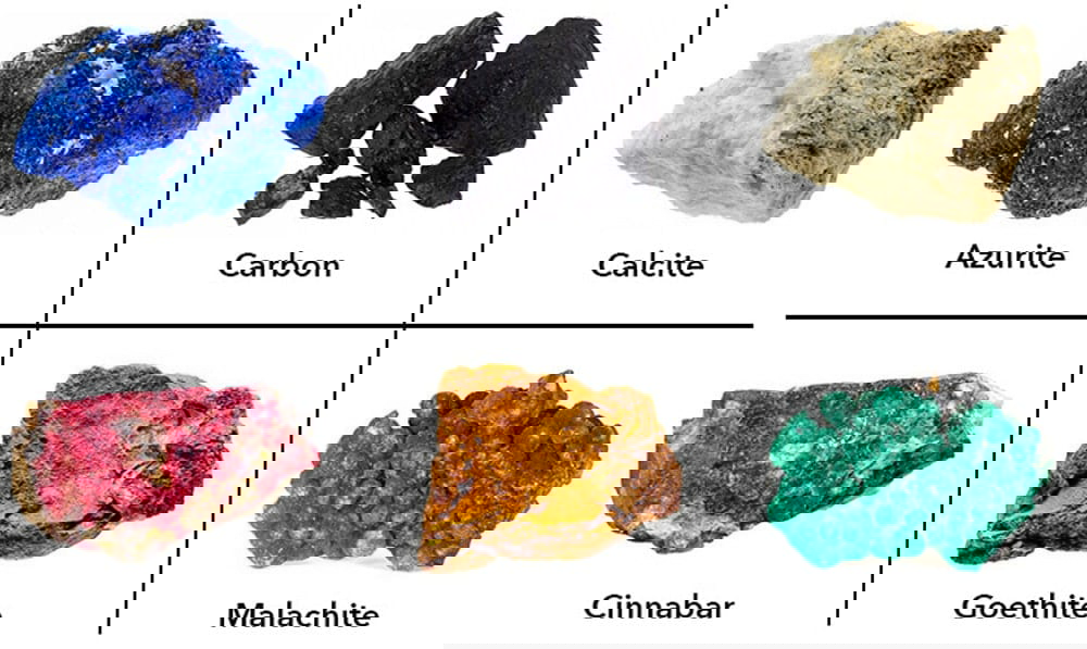 minerals colorful paints