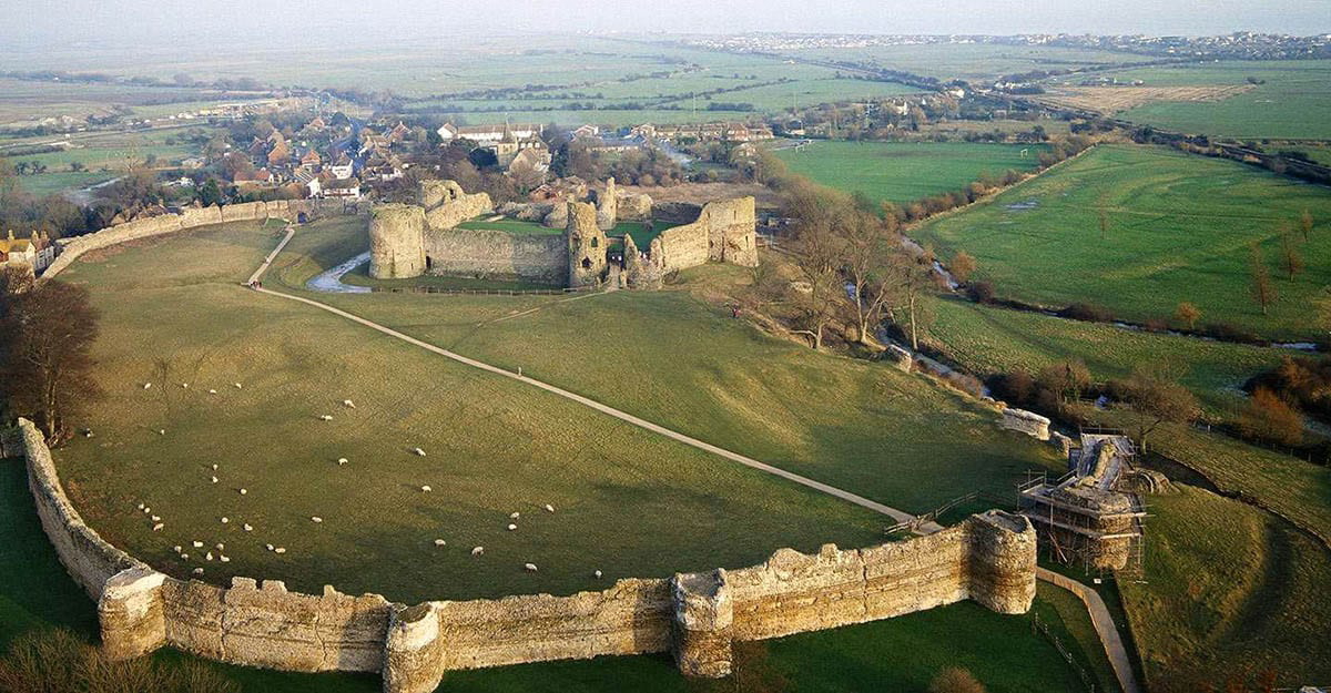 pevensey castle south east england