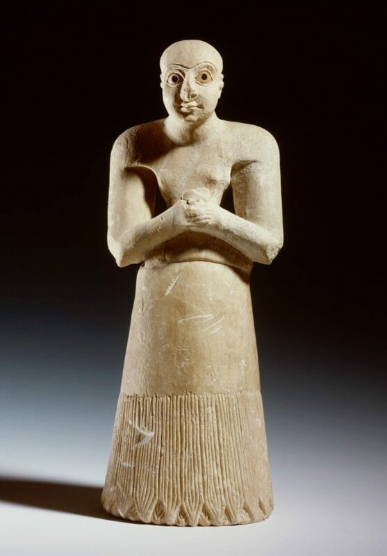 sumerian man in prayer