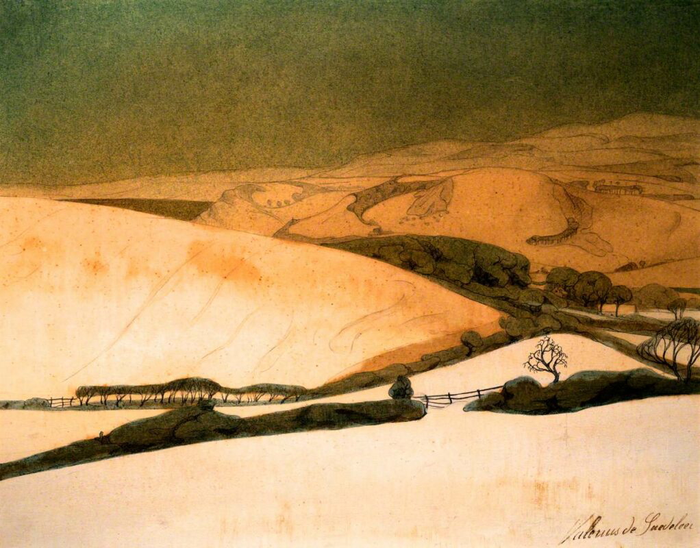 winter landscape valerius de saedeleer