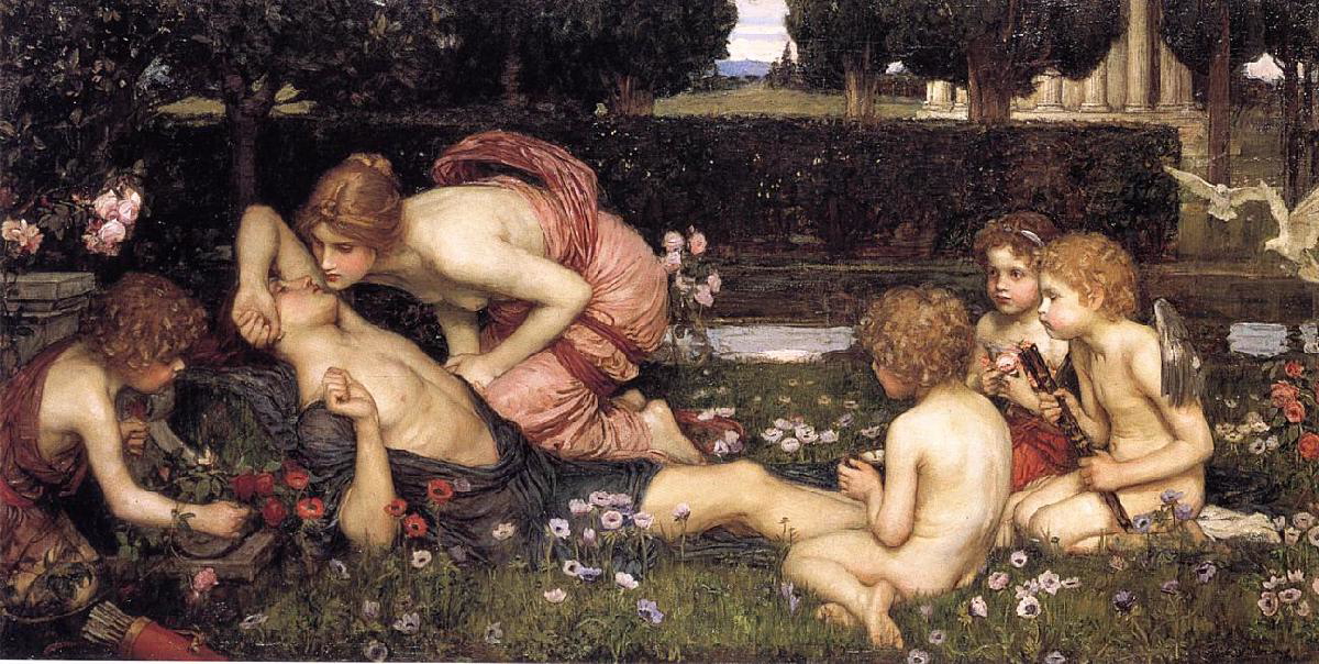 william-waterhouse-awakening-adonis-painting