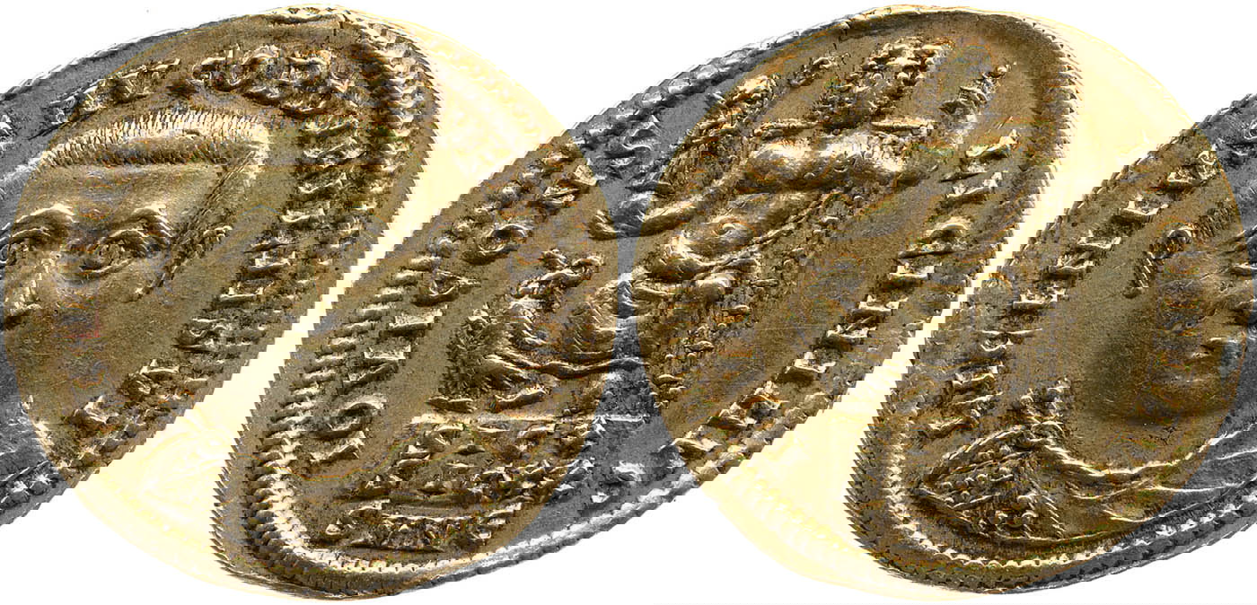 gold aureus licinius i jupiter conservator