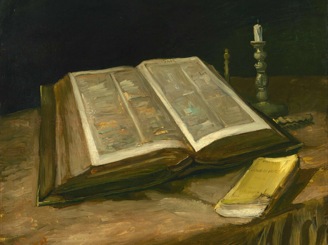 still life bible vincent van gogh