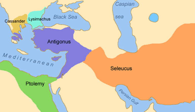 map diadochi alexander the great