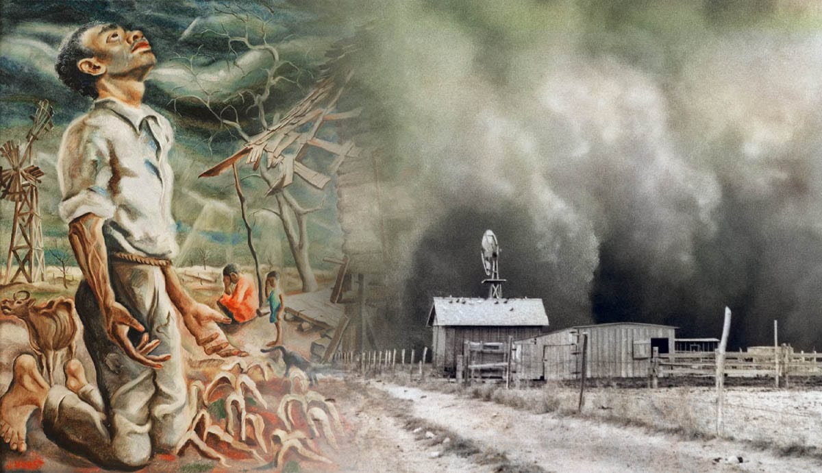 dust bowl art painting