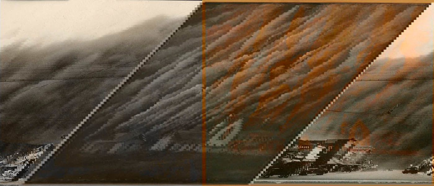 dust storm painting