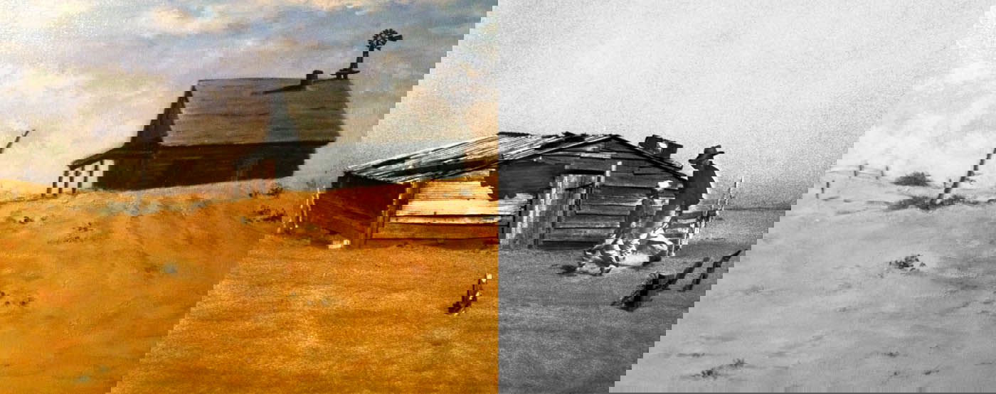 farm dust bowl painting