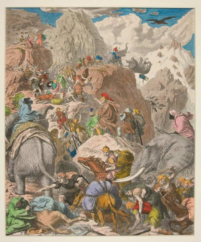 hannibal crossing the alps heinrich leutemann