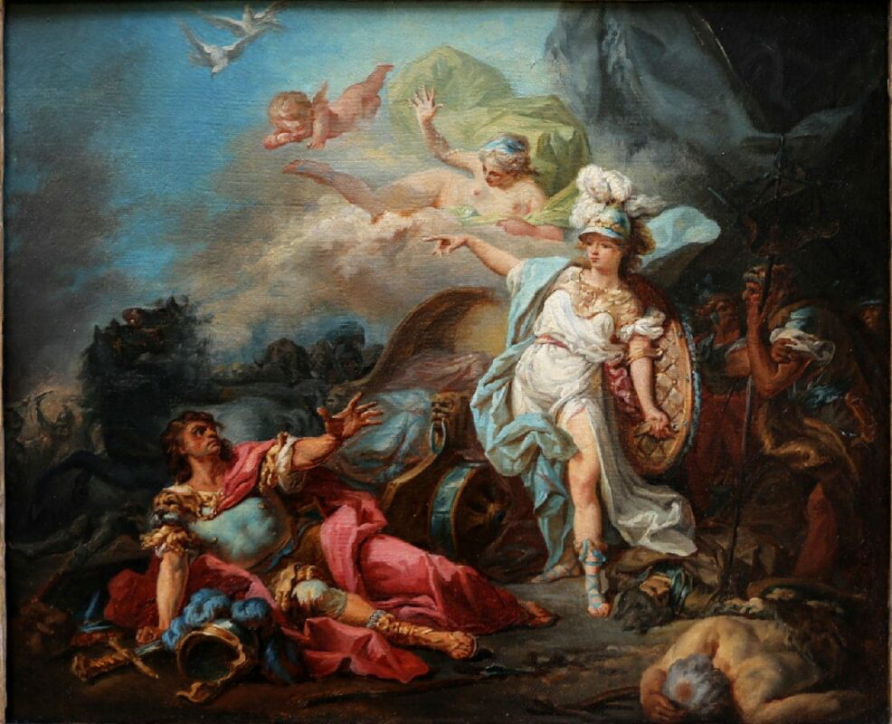 jacques louis david combat of minerva